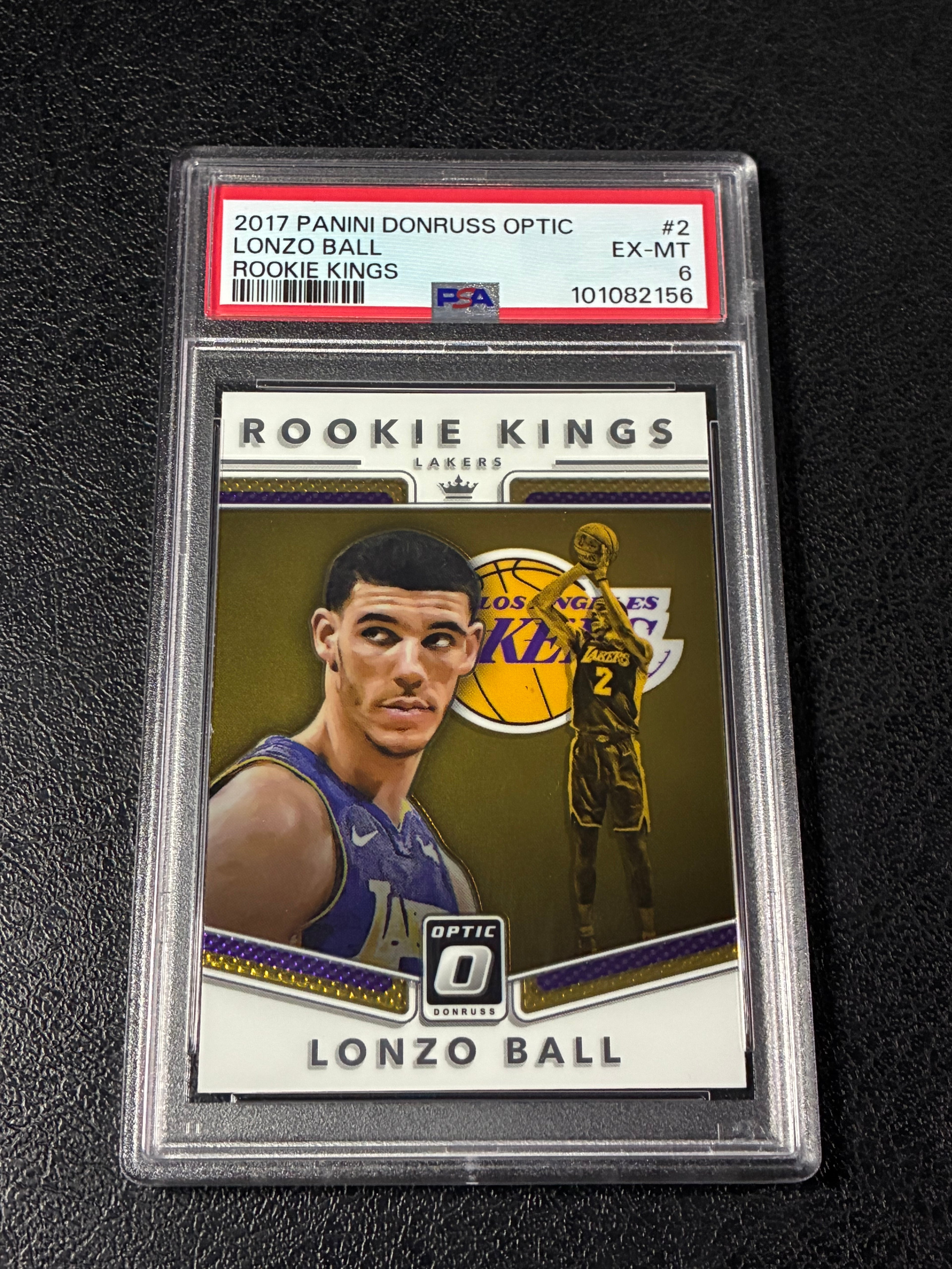 2017-18 Panini Donruss Optic - Rookie Kings Lonzo Ball #2 (RC) PSA 6