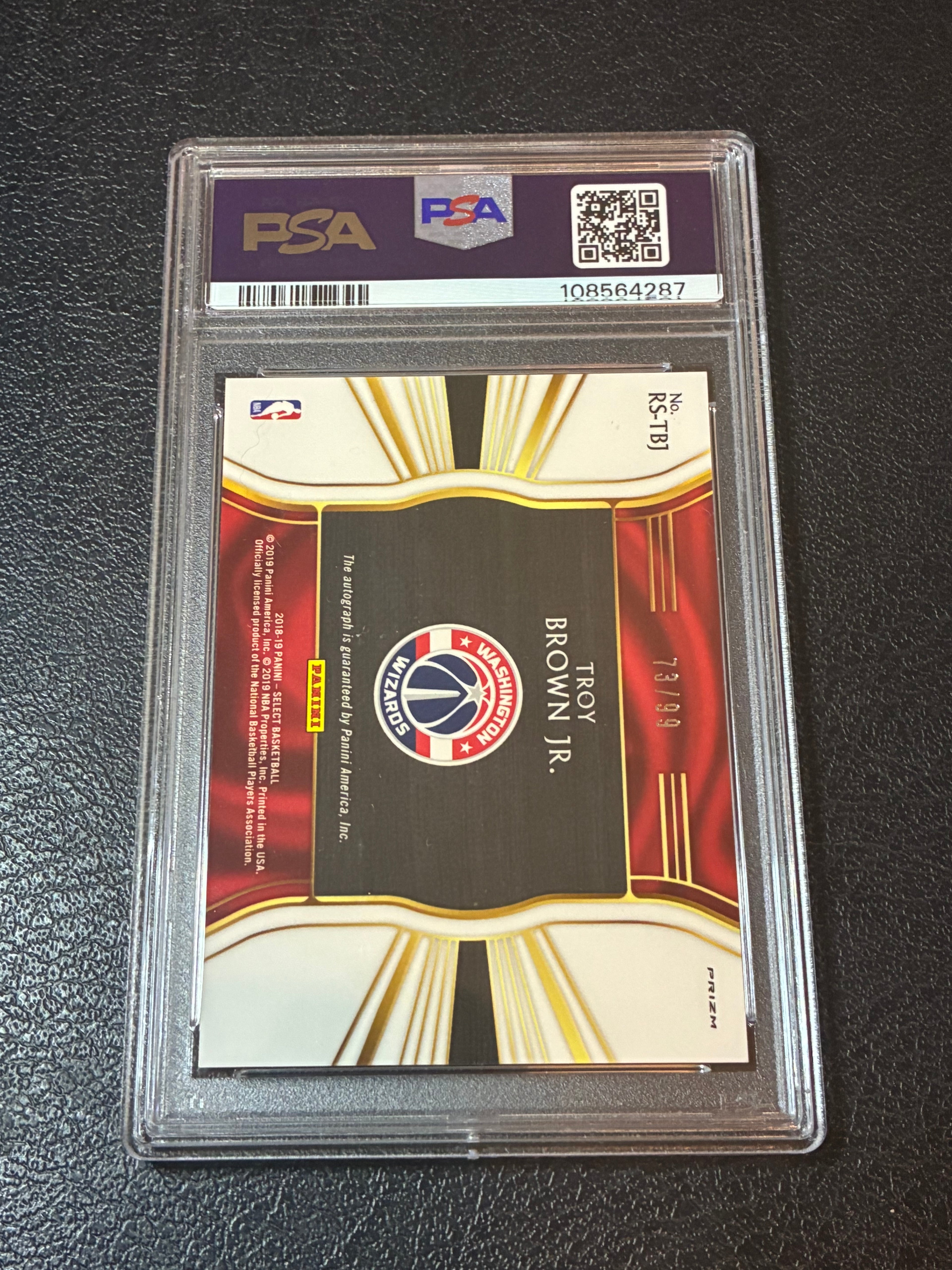 2018 Panini Select Troy Brown Jr Rookie Sig-Neon Green /99 PSA 10 Pop 2🔥
