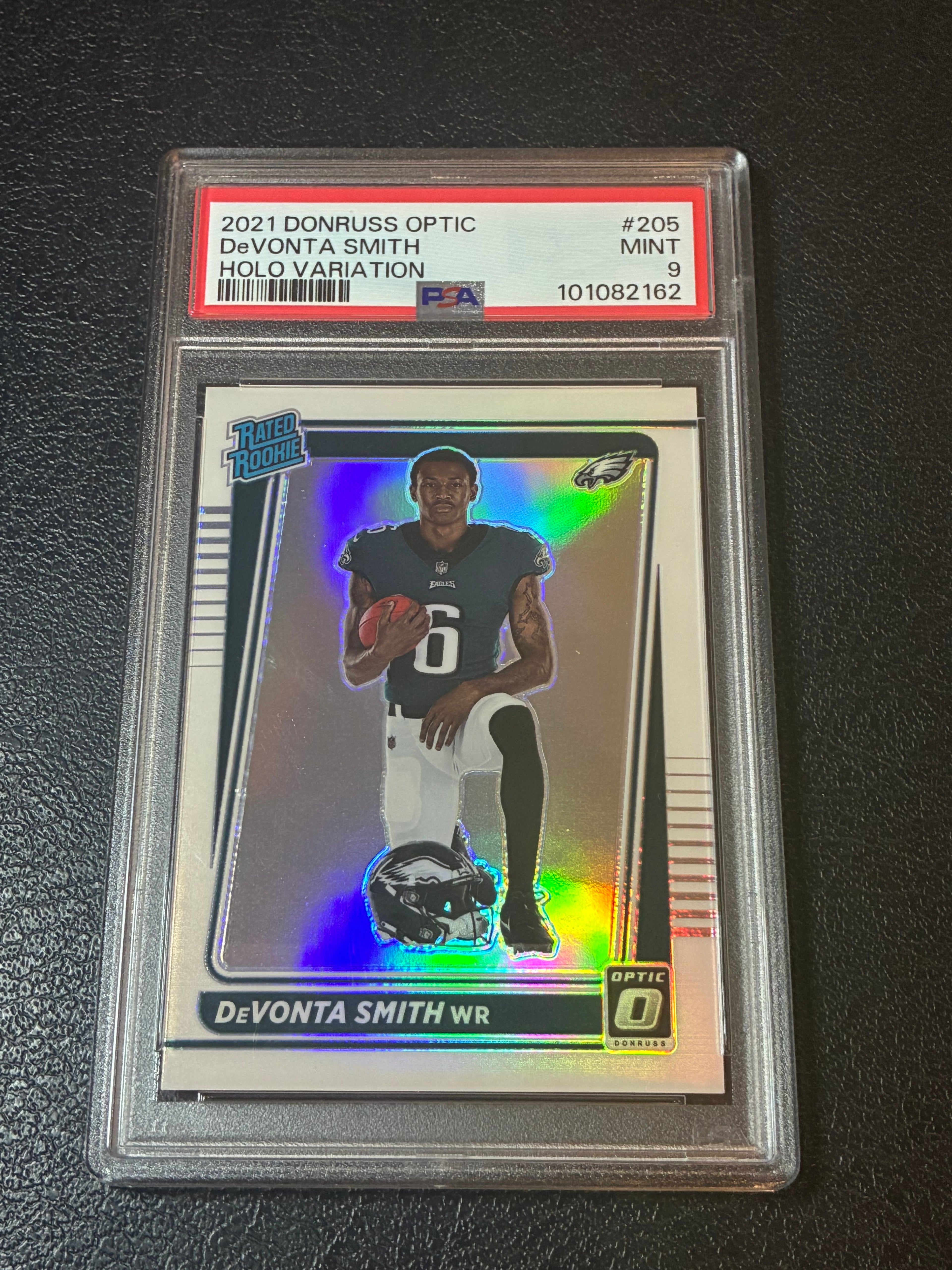 2021 Panini Donruss Optic Devonta Smith Holo Variation PSA 9🔥✅
