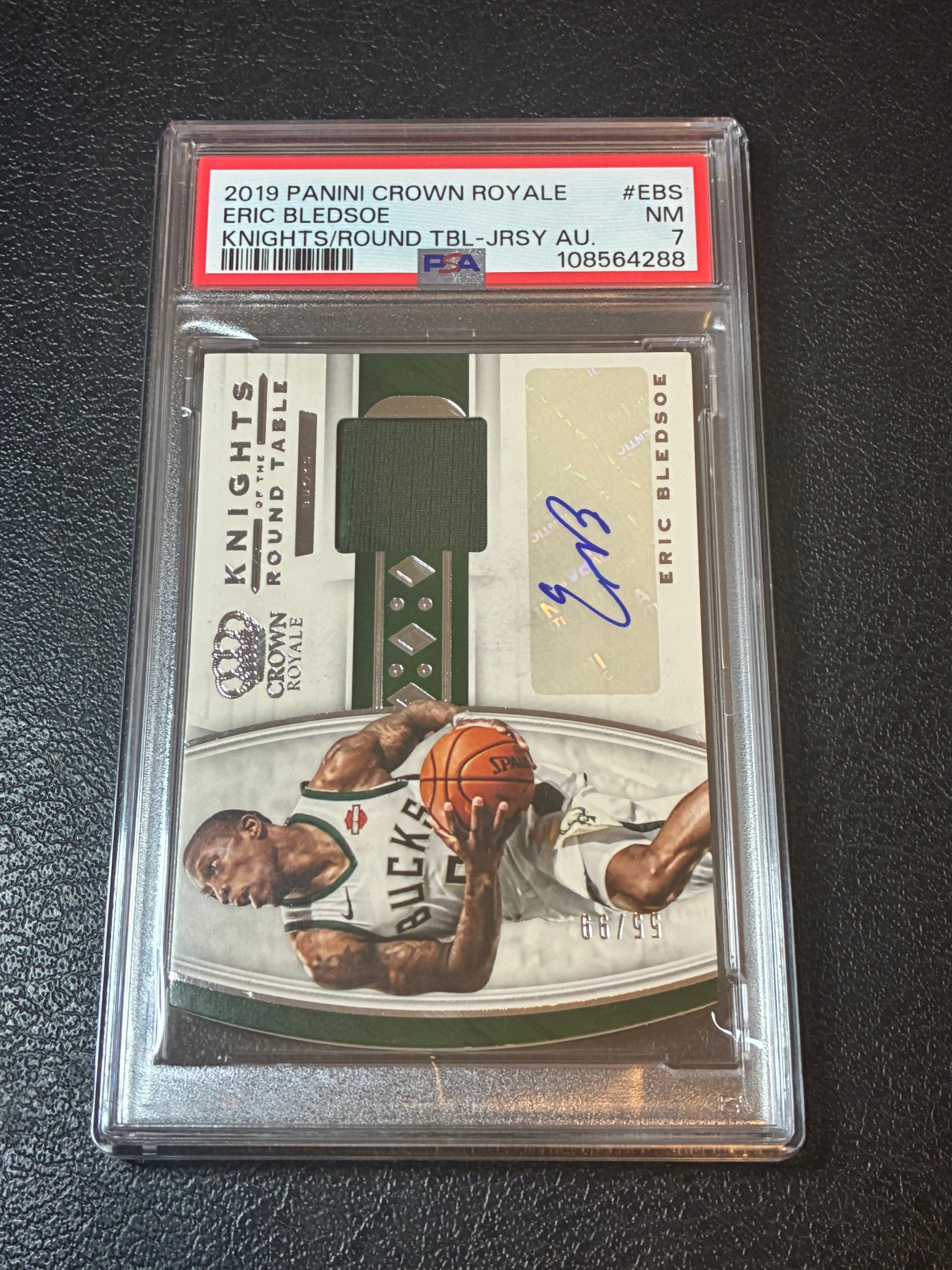2019 Panini Crown Royals Eric Bledsoe Knights/Round Tbl-Jrsy Au /99 PSA 7🔥