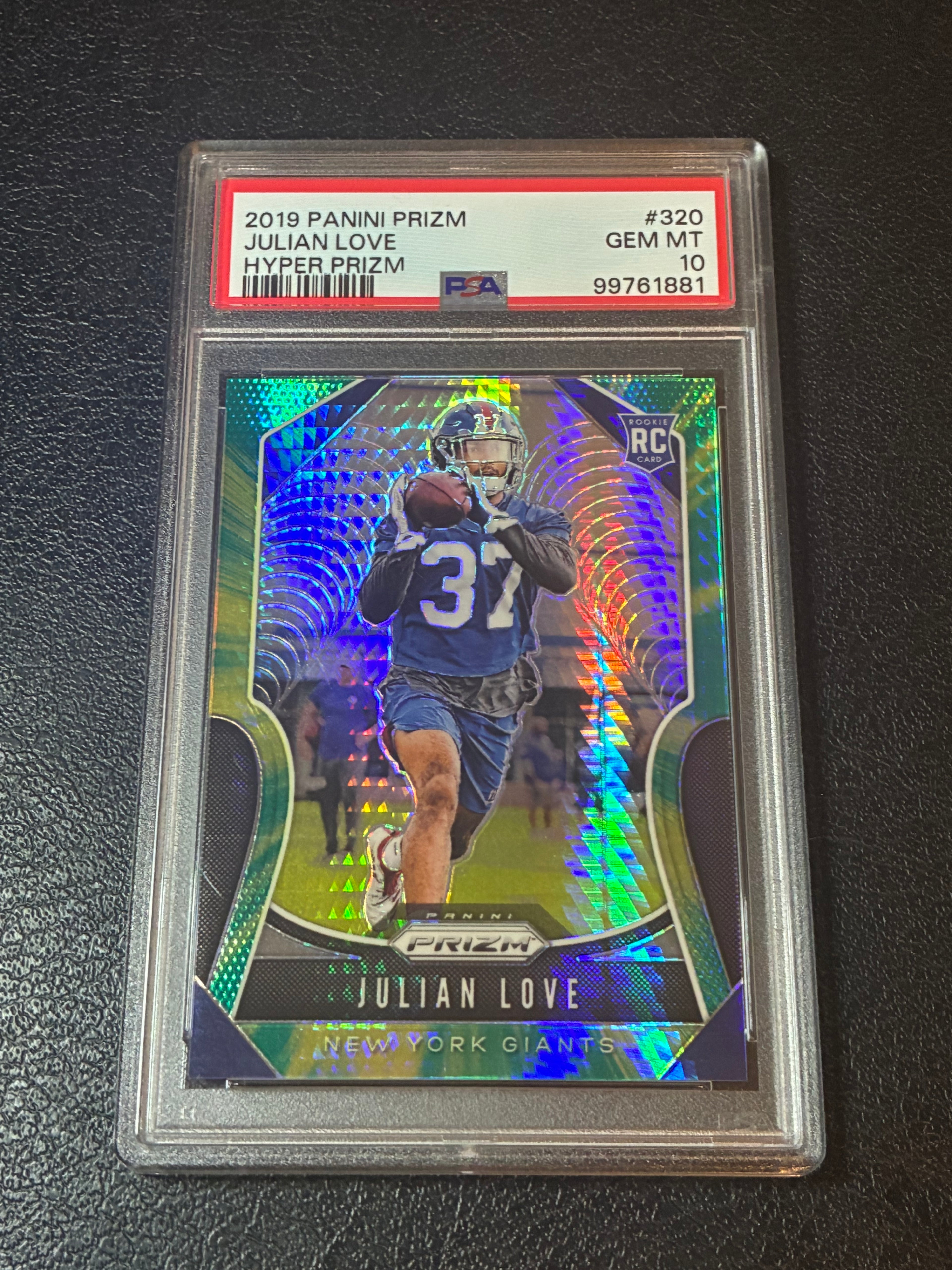 2019 Panini Prizm Julian Love Hyper Prizm /175 PSA 10 Pop 1🔥