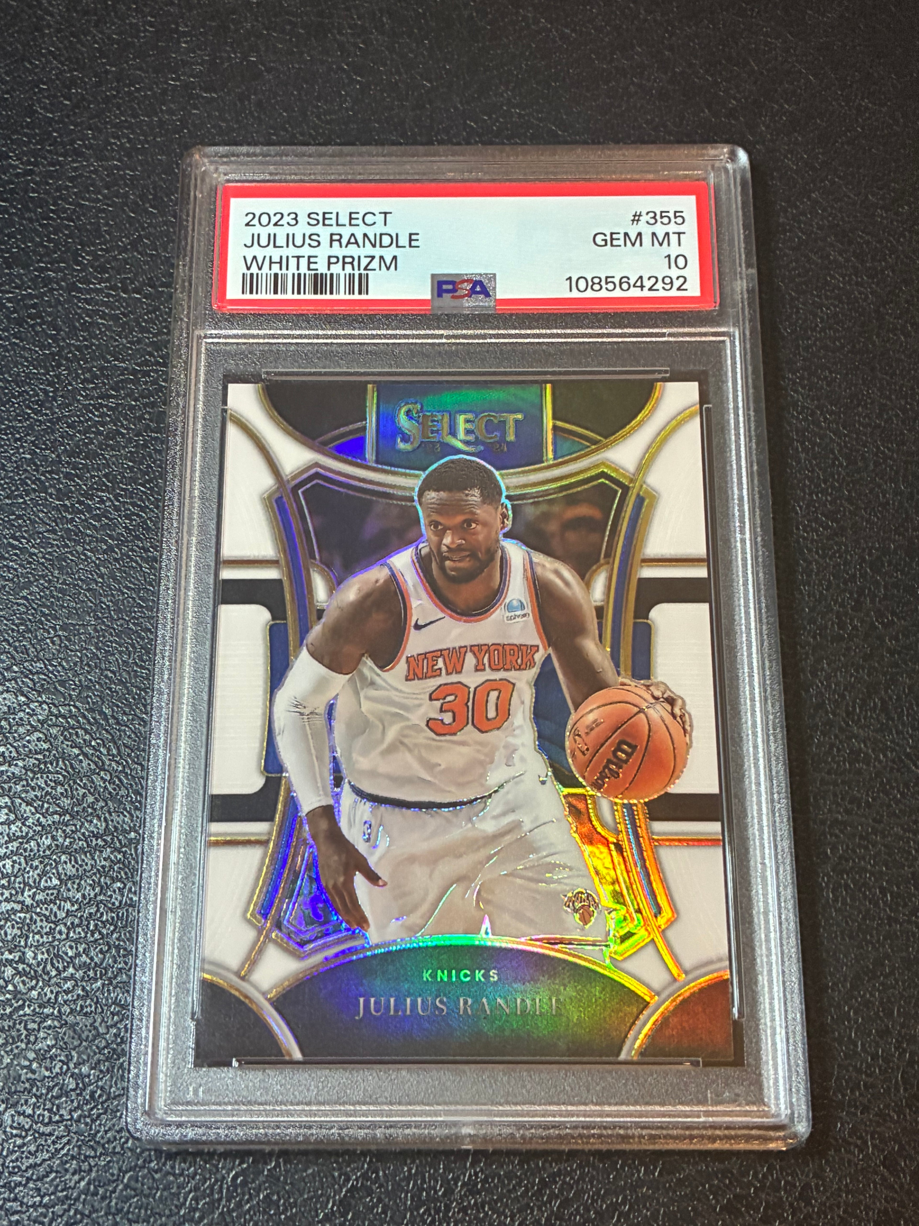 2023 Panini Select Julius Randle White Prizm /149 PSA 10 Pop 1🔥