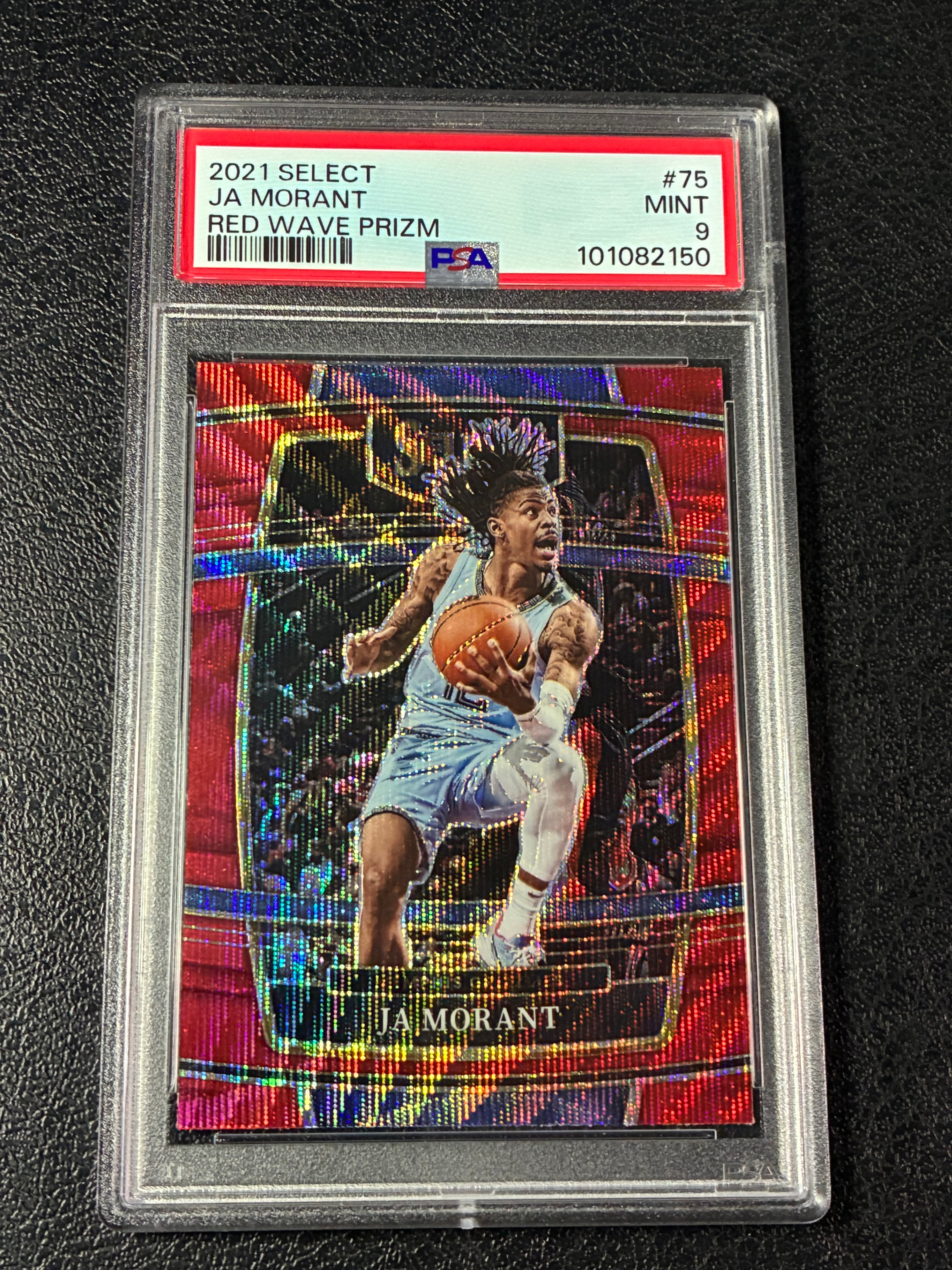 2021 Panini Select Ja Morant Red Wave Prizm PSA 9🔥