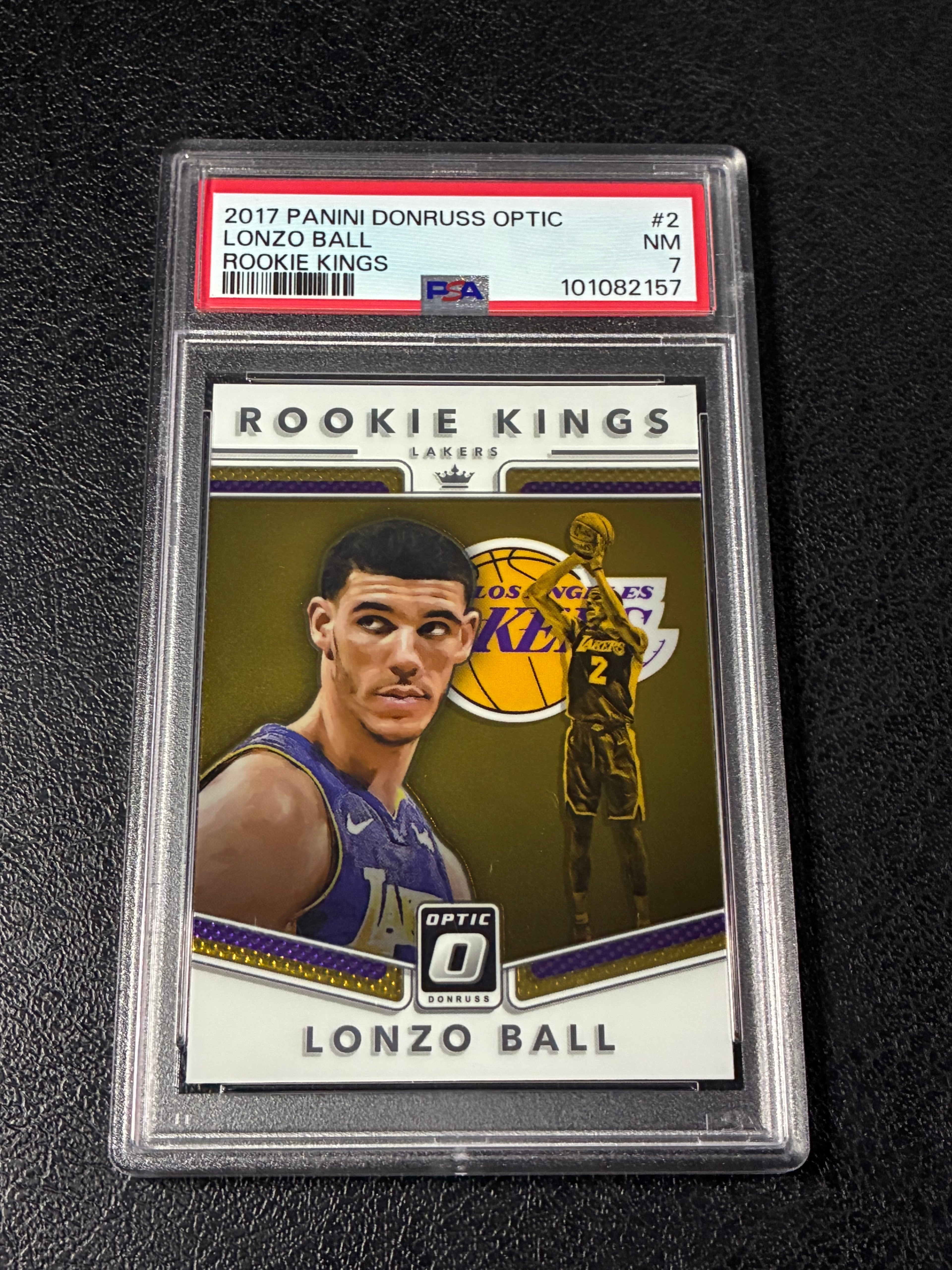 2017-18 Panini Donruss Optic - Rookie Kings Lonzo Ball #2 (RC) PSA 7