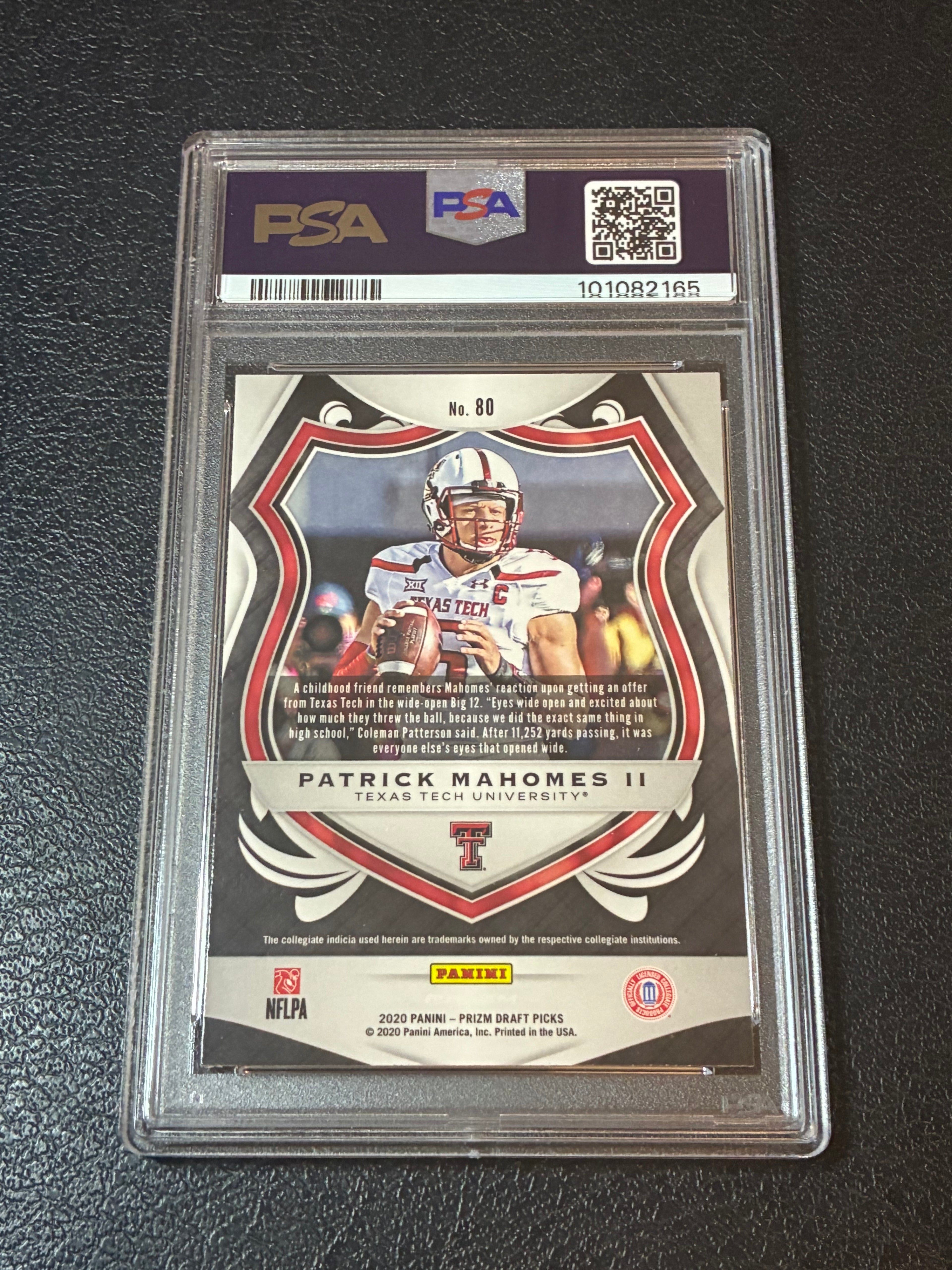 2020 Panini Prizm Draft Picks - Crusade Patrick Mahomes II #80 PSA 10🔥✅