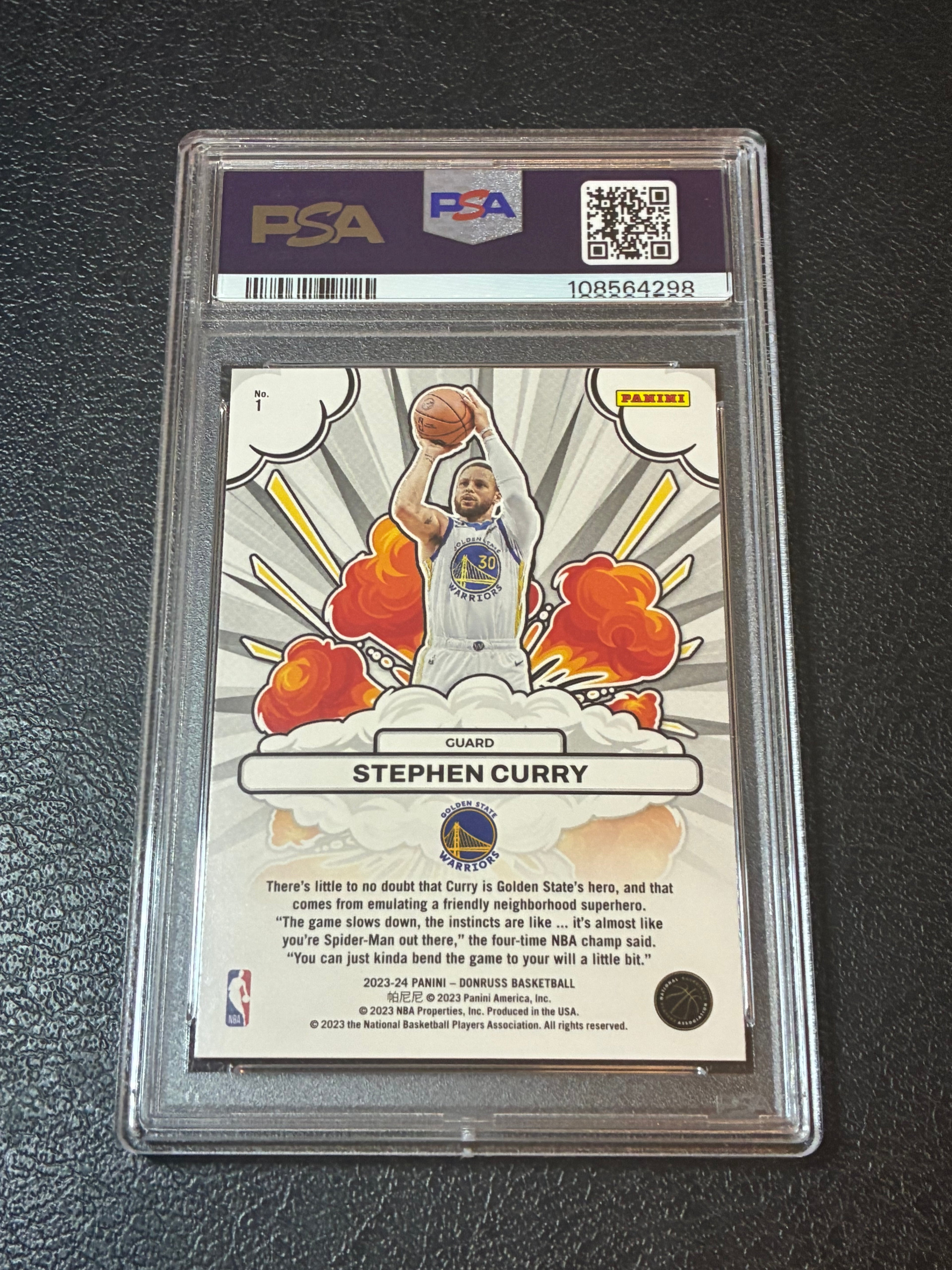 2023-24 Panini Donruss - Bomb Squad Stephen Curry #1 PSA 9🔥