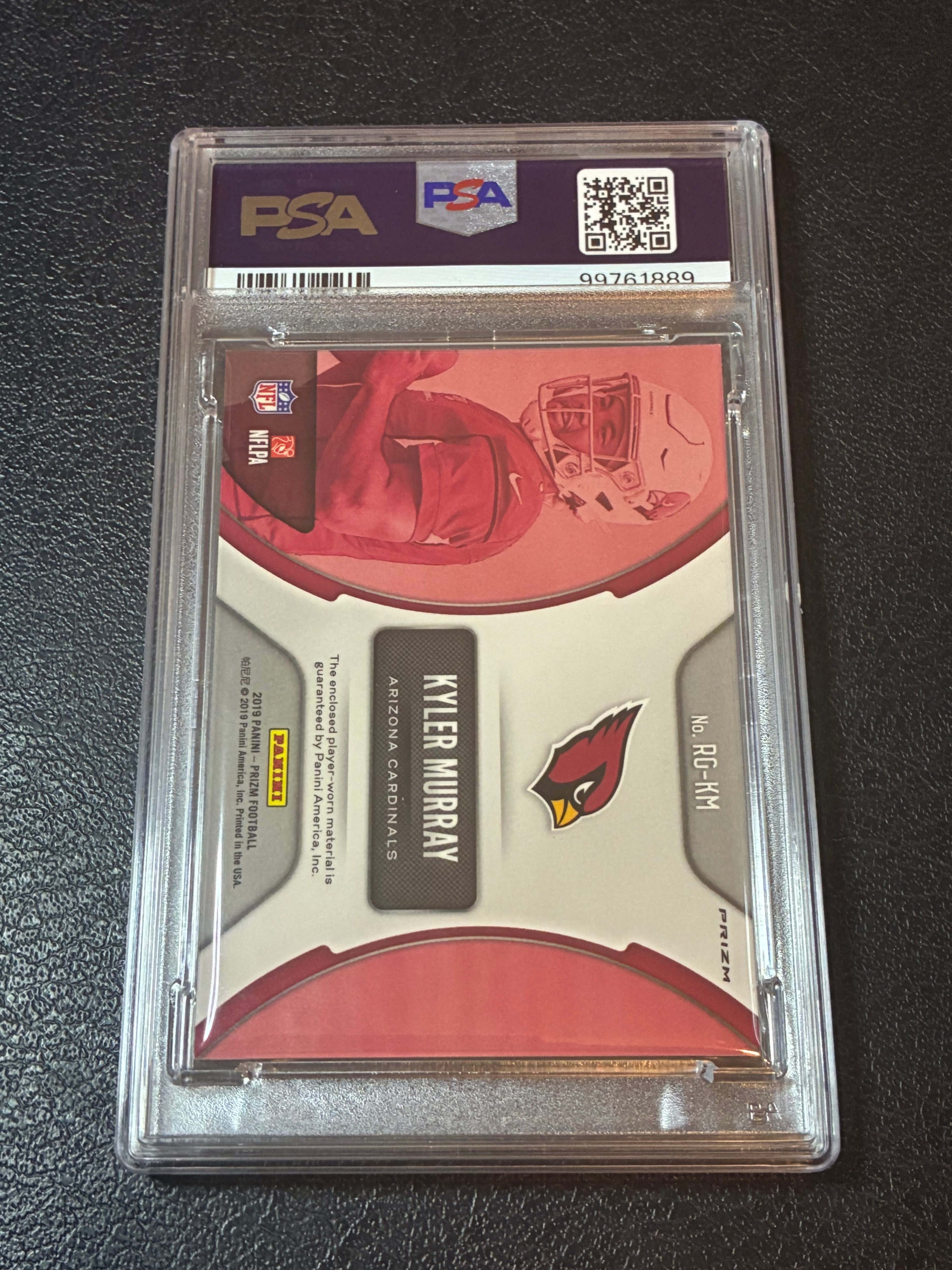 2019 Panini Prizm - Rookie Gear Kyler Murray #RG-KM PSA 9🔥