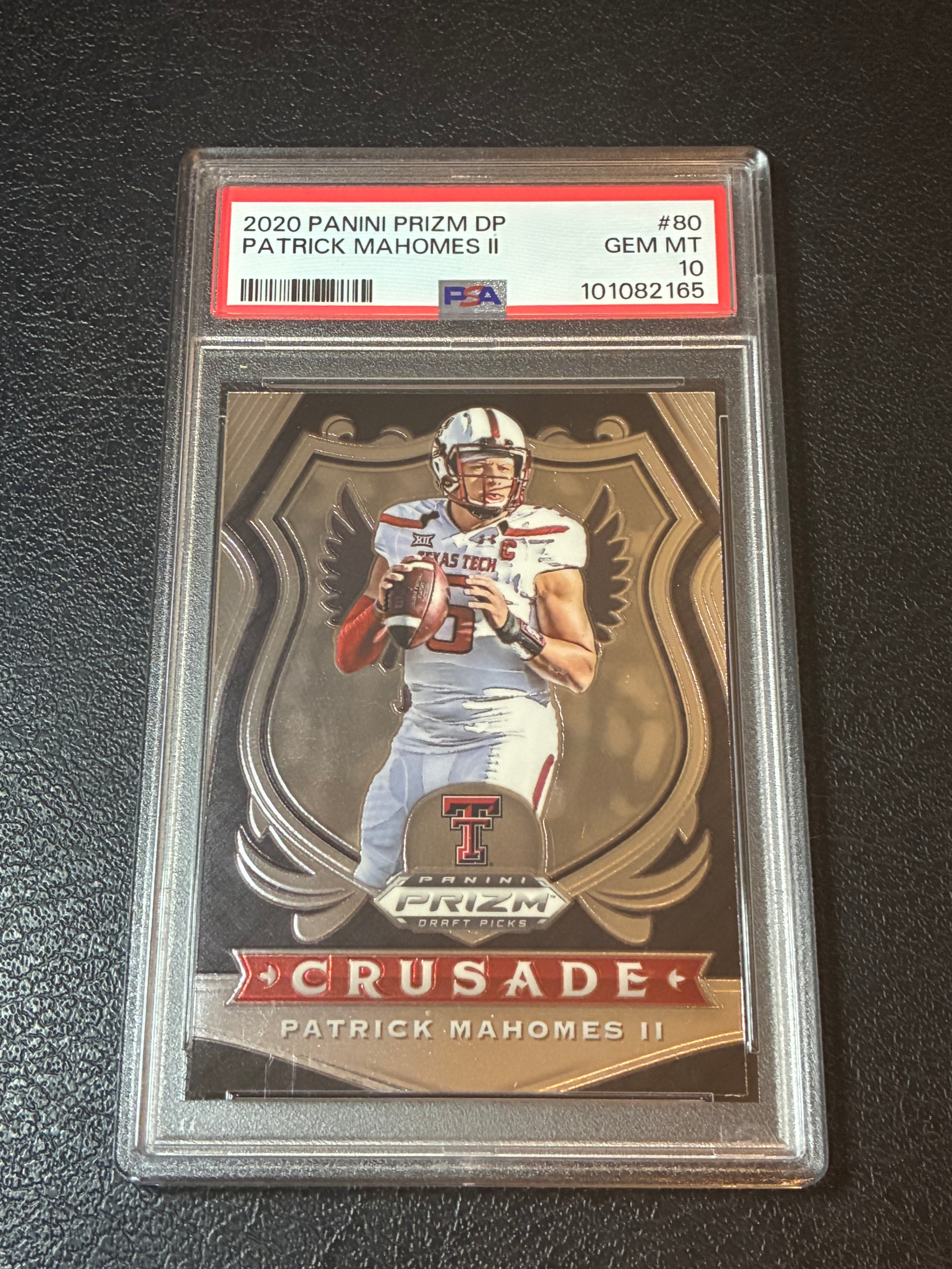 2020 Panini Prizm Draft Picks - Crusade Patrick Mahomes II #80 PSA 10🔥✅