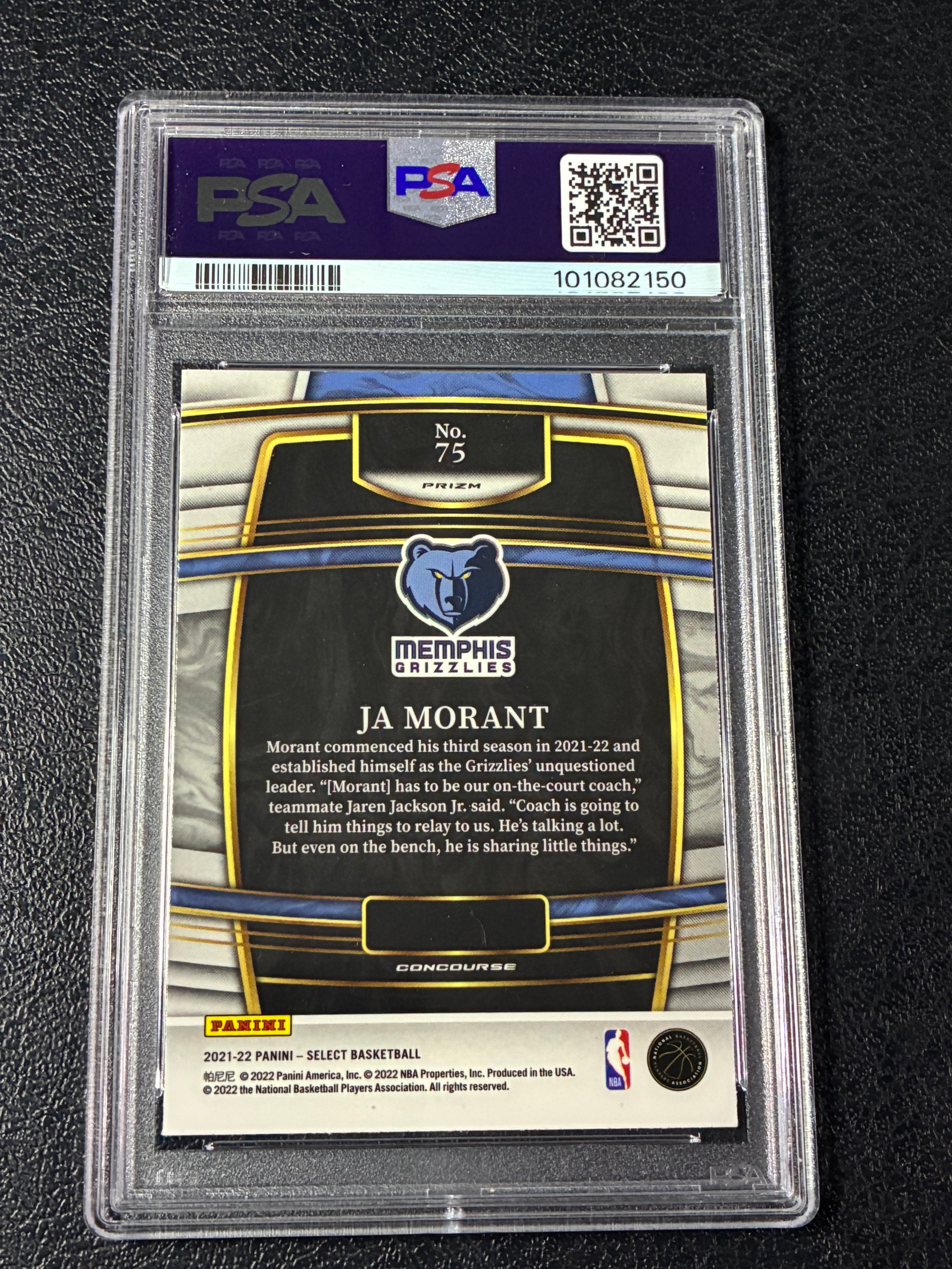 2021 Panini Select Ja Morant Red Wave Prizm PSA 9🔥