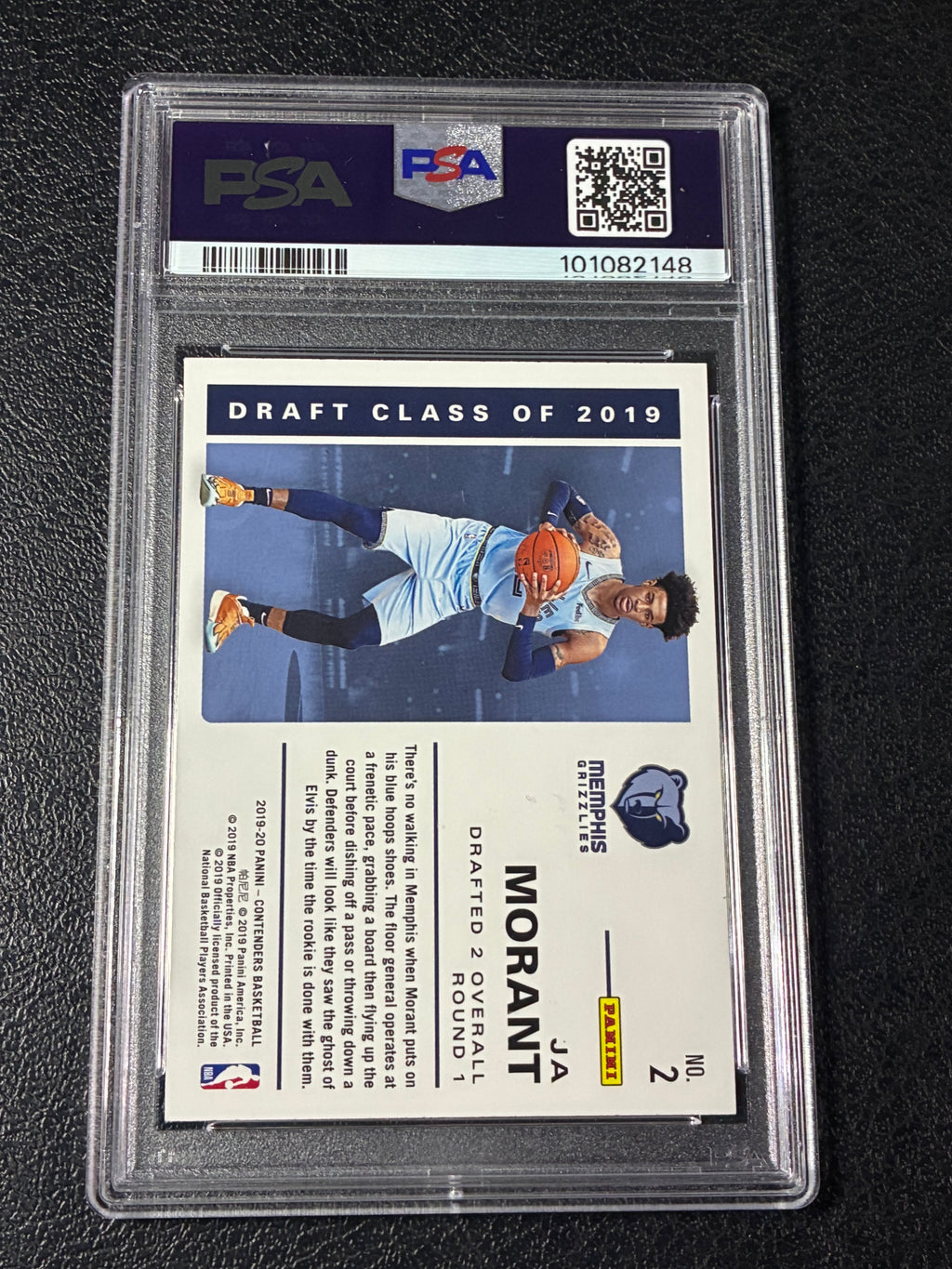 2019-20 Panini Contenders - 2019 Draft Class Contenders Ja Morant #2 PSA 8🔥