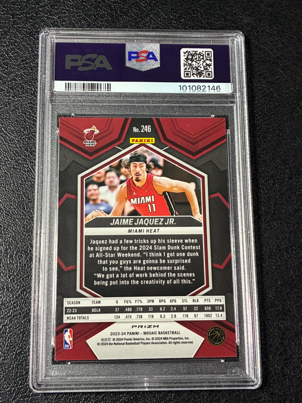 2023 Panini Mosaic Jaime Jacques Jr Silver PSA 9🔥