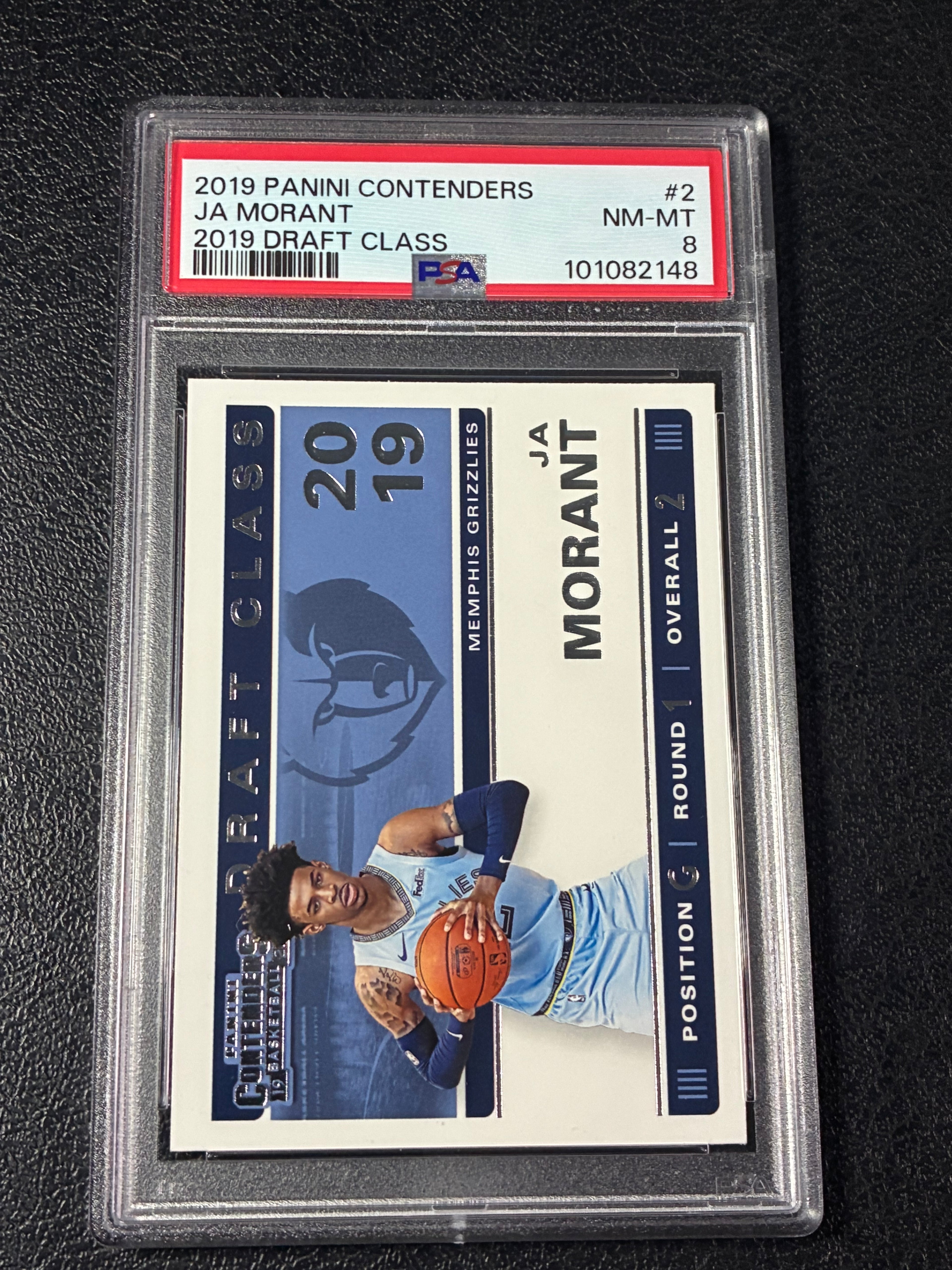 2019-20 Panini Contenders - 2019 Draft Class Contenders Ja Morant #2 PSA 8🔥