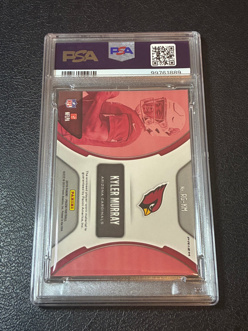 2019 Panini Prizm - Rookie Gear Kyler Murray #RG-KM PSA 9🔥