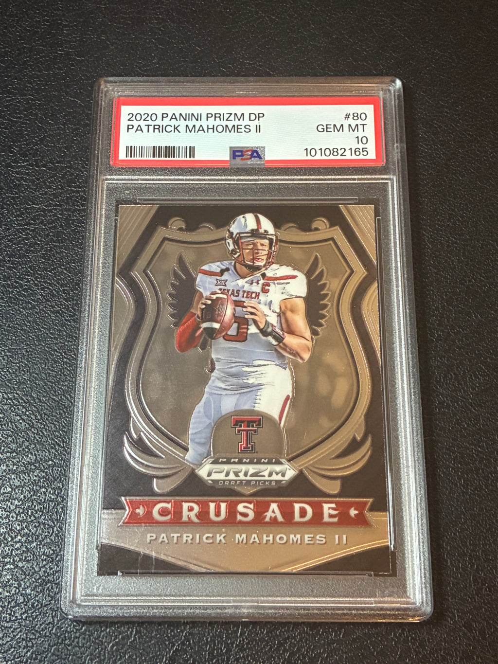 2020 Panini Prizm Draft Picks - Crusade Patrick Mahomes II #80 PSA 10🔥✅